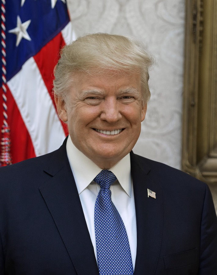 Official White House portrait of President Donald Trump
