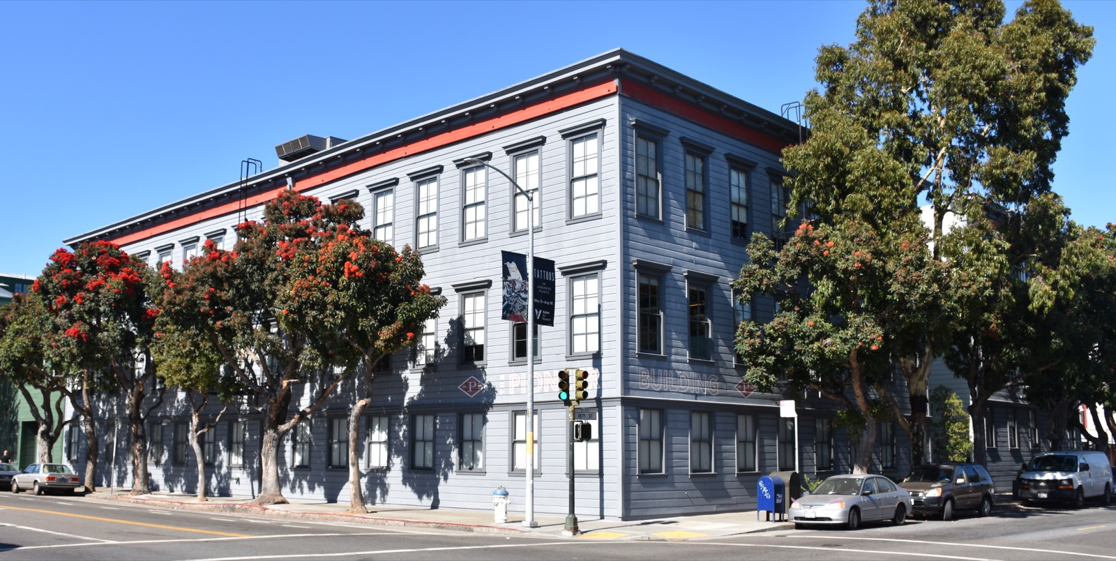 The Pioneer Building on 18th Street in San Francisco, in the city where OpenAI is based